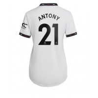 Manchester United Antony #21 Fußballbekleidung Auswärtstrikot Damen 2022-23 Kurzarm